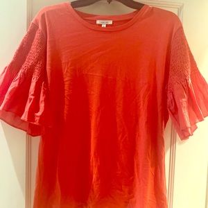 Coral Stella and Dot Top